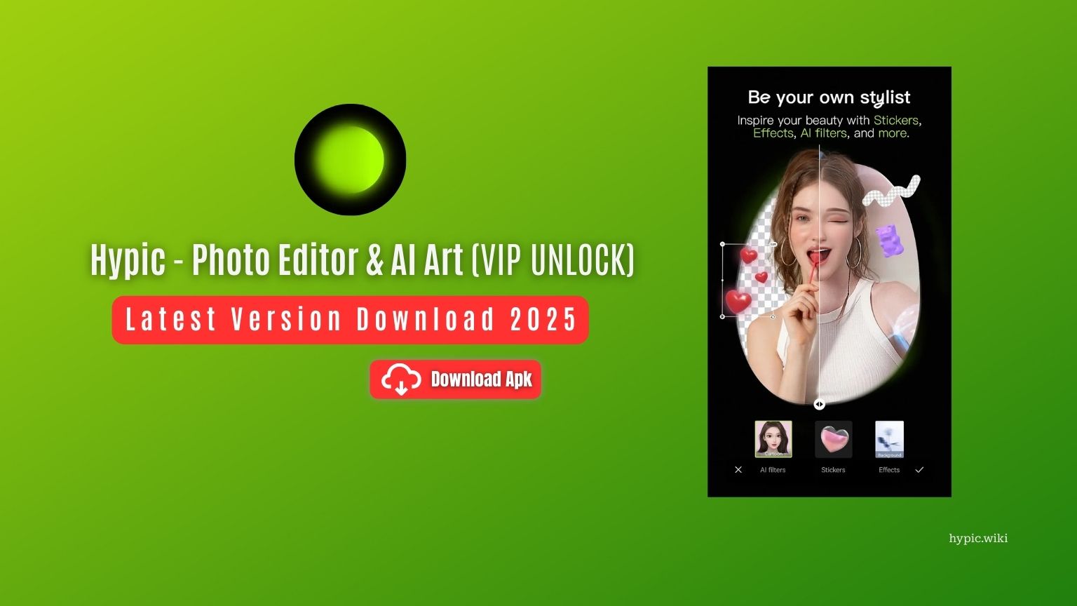 Hypic - Photo Editor & AI Art v5.8.0 (VIP Unlocked)